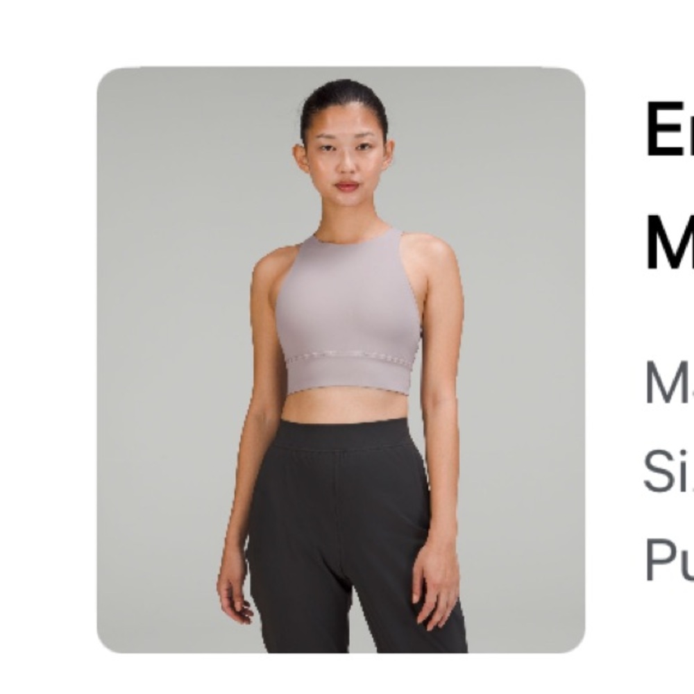 Lululemon Highneck Sportbra/Tank
